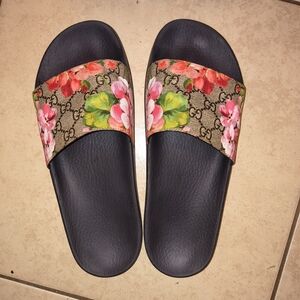 Floral Slide Sandals